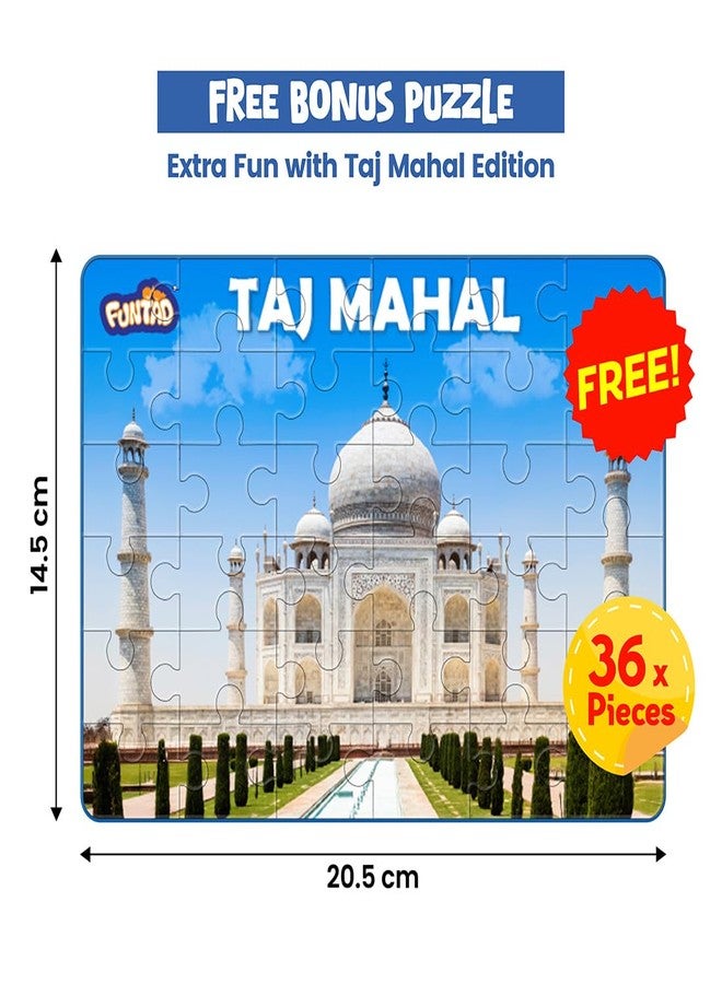 Funtad Roll N Seek India Map - Educational Board Game & Puzzle | Learn Indian Sate, Capital and Interesting Facts| State Shaped Puzzle (72 pcs)| Return & Birthday Gift for Boys & Girls Age 6-12 yrs - Image 4